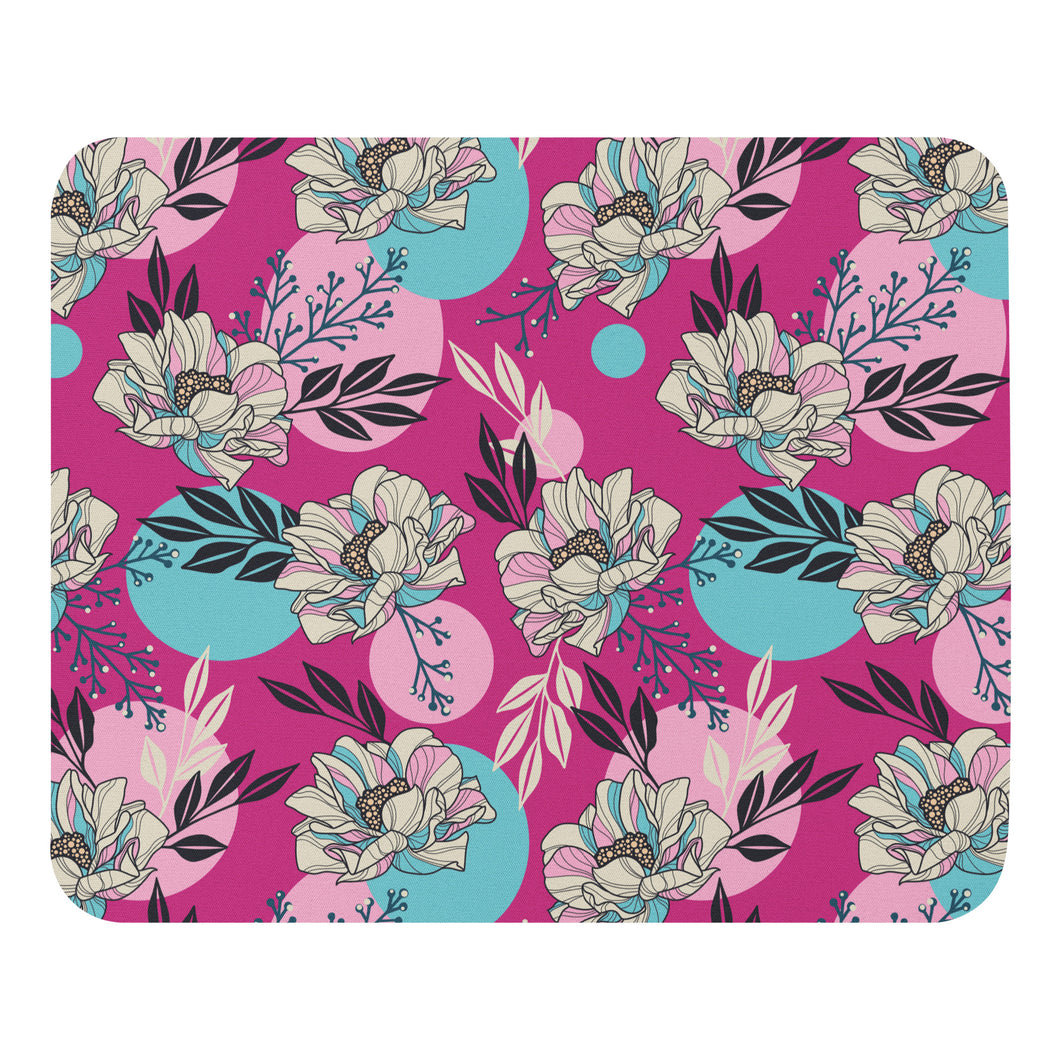 Pink Magnolia Pattern - Mouse pad
