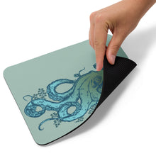 Load image into Gallery viewer, Blue &amp; Green Octopus - Mouse pad
