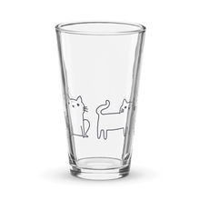 Load image into Gallery viewer, Cat Doodle - Shaker pint glass
