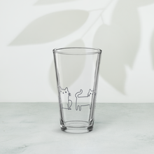 Load image into Gallery viewer, Cat Doodle - Shaker pint glass
