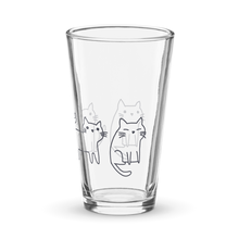 Load image into Gallery viewer, Cat Doodle - Shaker pint glass
