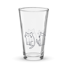 Load image into Gallery viewer, Cat Doodle - Shaker pint glass
