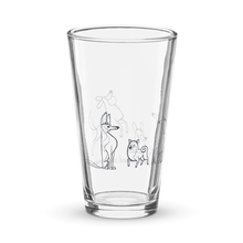 Load image into Gallery viewer, Long Walks and Wet Noses - Shaker pint glass
