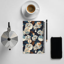 Load image into Gallery viewer, Midnight Magnolia - Spiral notebook
