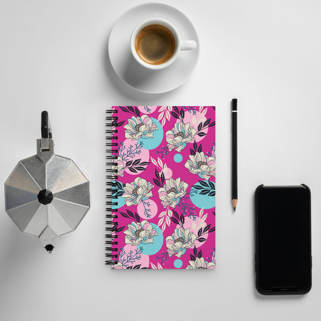Pink Magnolia - Spiral notebook