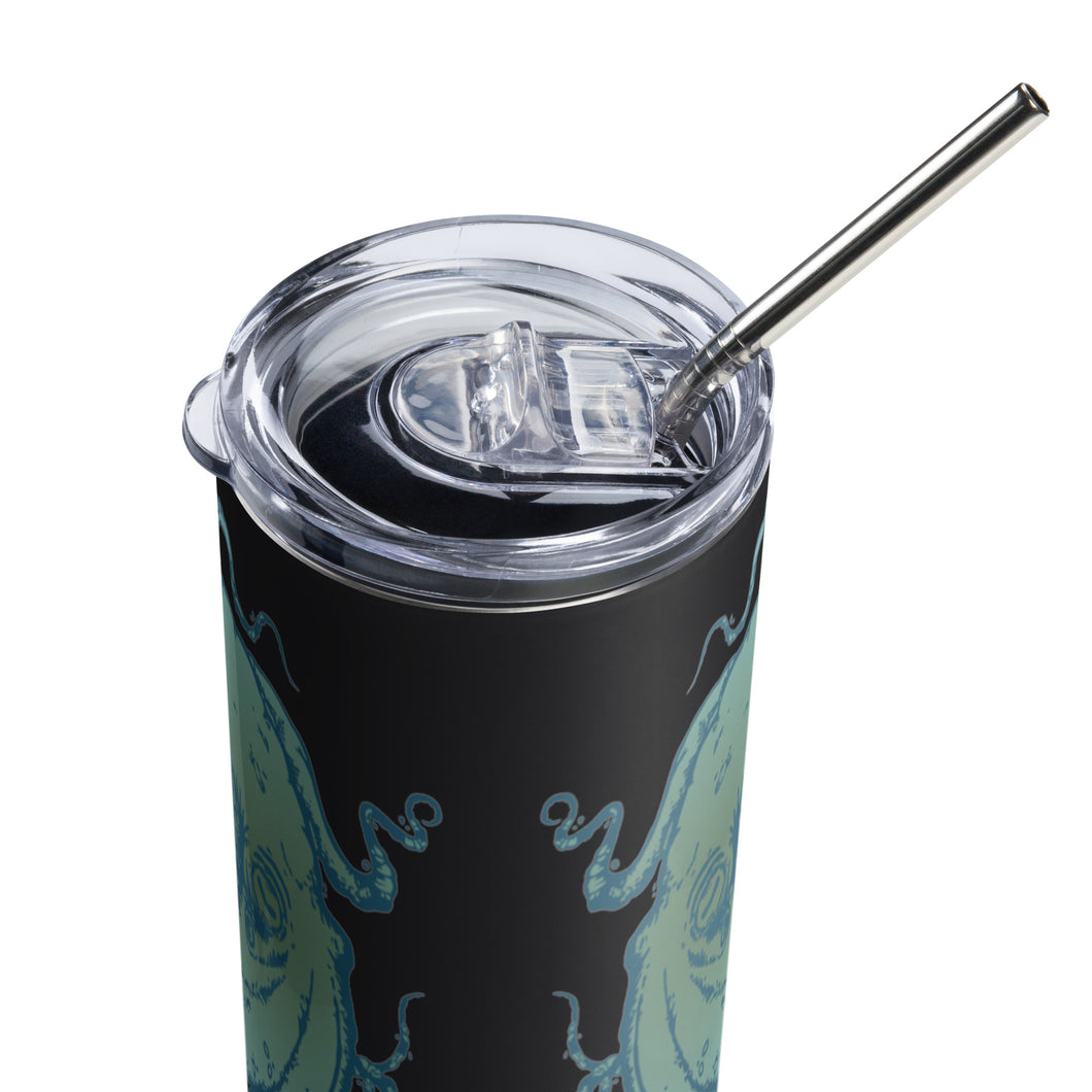 Ocean Blue Octopus - Stainless steel tumbler - 2 color options