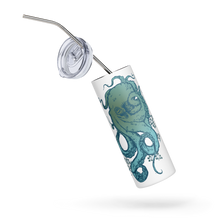 Load image into Gallery viewer, Ocean Blue Octopus - Stainless steel tumbler - 2 color options
