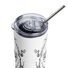 Load image into Gallery viewer, Octopus - Polar Night Blue Print - Stainless steel tumbler
