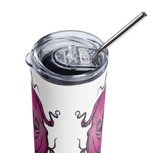 Load image into Gallery viewer, Pink Octopus - Stainless steel tumbler
