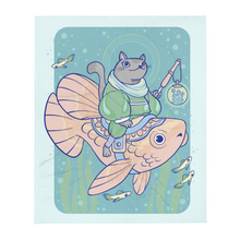 Load image into Gallery viewer, Fish Rider - Throw Blanket
