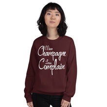 Load image into Gallery viewer, More Champagne Less Complain - White Graphic - Sweatshirt
