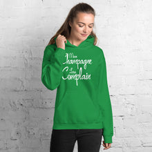 Load image into Gallery viewer, More Champagne Less Complain - White Graphic -  Hoodie

