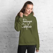 Load image into Gallery viewer, More Champagne Less Complain - White Graphic -  Hoodie

