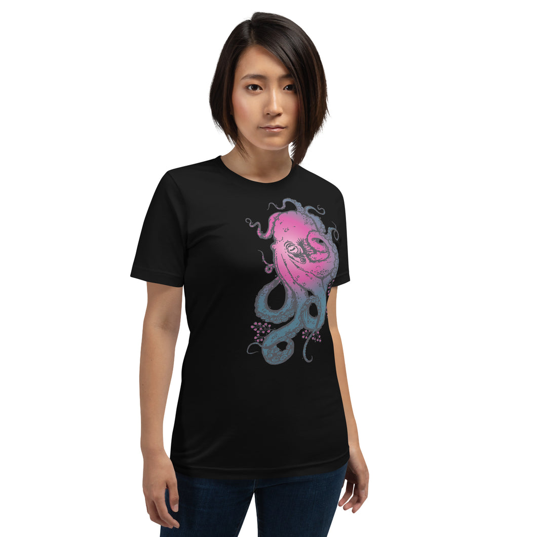 Pink Octopus - Unisex t-shirt