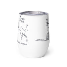 Load image into Gallery viewer, Long Walks &amp; Wet Noses - Dog Doodle - Wine tumbler
