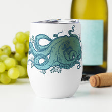 Load image into Gallery viewer, Blue Octopus - Wine tumbler
