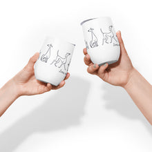 Load image into Gallery viewer, Long Walks &amp; Wet Noses - Dog Doodle - Wine tumbler
