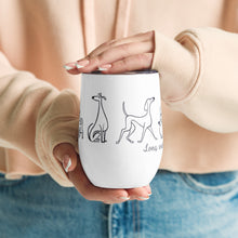 Load image into Gallery viewer, Long Walks &amp; Wet Noses - Dog Doodle - Wine tumbler
