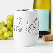 Load image into Gallery viewer, Long Walks &amp; Wet Noses - Dog Doodle - Wine tumbler
