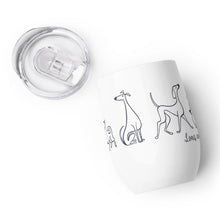 Load image into Gallery viewer, Long Walks &amp; Wet Noses - Dog Doodle - Wine tumbler
