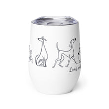 Load image into Gallery viewer, Long Walks &amp; Wet Noses - Dog Doodle - Wine tumbler
