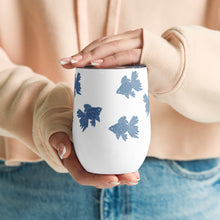 Load image into Gallery viewer, Goldfish Blue Stamp - Wine tumbler
