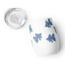 Load image into Gallery viewer, Goldfish Blue Stamp - Wine tumbler
