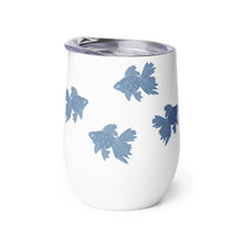 Load image into Gallery viewer, Goldfish Blue Stamp - Wine tumbler
