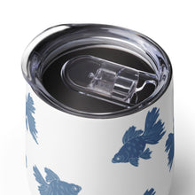 Load image into Gallery viewer, Goldfish Blue Stamp - Wine tumbler
