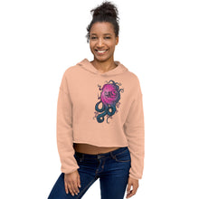 Load image into Gallery viewer, Pink Octopus - Crop Hoodie
